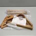 Shower Foot Rest 14in, Acacia Wood Shower Stool for Shaving Legs, Waterproof Corner Shower Stool with Storage Shelf for Inside Small Shower Spaces, Wood Color