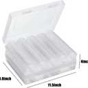 MUQING 240 PCS 30mm Plastic Coin Capsule Holder, 5 Sizes Protect Gasket Coin Case for Collectors, Round Coin Collecting Supplies with Storage Box