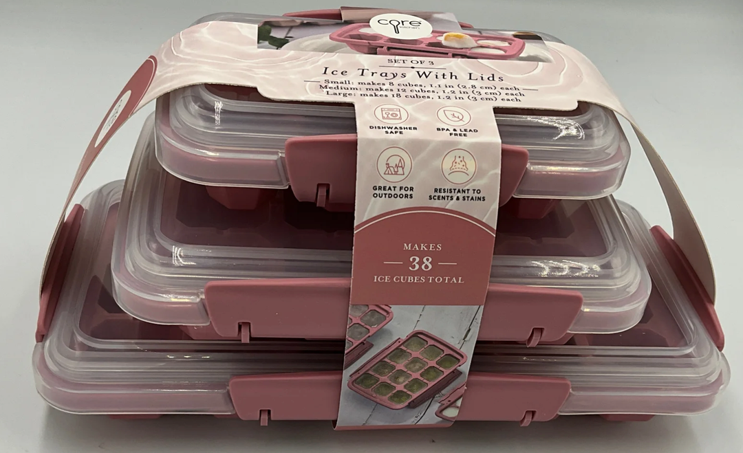 Core Ice Trays With Lids Set Of 3