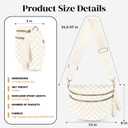 Spacious Nylon Checkered Crossbody Bum Bag for Women, Fashion Checkerboard Fanny Pack Purse with Anti-theft Pocket, Adjustable Wider Strap Wasit Bag (Beige)