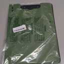 Clipboard Folder, A4 Foldable Clipboard with Horizontal and Vertical Double Metal Clips, 360 Degree Foldable Binder Clipboards with Pen Holder, File Cover Work Folder Clipboards, Green