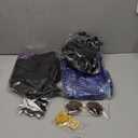 Mens 70s Disco Outfit Costume Bell Bottom Pants Shirts Wigs Necklace Mustache Sunglasses