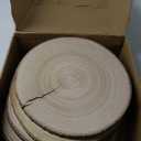 6 Pack Wood Slices 12-13.5 Inch Large Wood Rounds Tree Bark Wood Slices for Centerpieces,Arts,Crafts,DIY Projects,Parties,Holidays and Home Decor