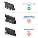 FINTIE Carrying Case for Nintendo Switch 2 (2025), Shockproof Hard Shell Switch 2 Case, Protective Cover Travel Bag with 19 Game Card & 2 Micro SD Card Slots & Inner Pocket (starry night), 12.01 x 6.3 x 2.64 inches