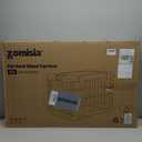 Collapsible Dog Crate for Large Dogs - 36" L Heavy Duty Dog Kennel No Tools Required with 4 Sides Steel Foldable Cage for Dogs Indoor, Portable Carrier with 2 Smooth Wheels for Travel (Beige)