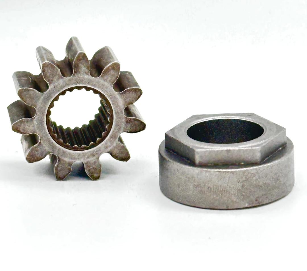 717-1554 741-04237A, 741-04237B Steering Pinion Gear & Bushing Compatible with MTD Cub Cadet LT1046 Steering Pinion Worm & Lawn Tractor Bearing Hex Flange