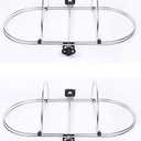 Boat Fender Holder,304 Stainless Steel Marine Folding Double Fender Rack for Boat Fender (Hold 4 Fenders)