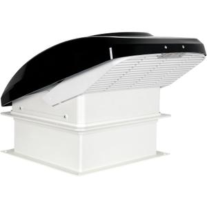 RV Roof Vent Fan with Rain Shield, 12V DC 14" Super Quiet Reliable Manual RV Roof Fan, 3-Speed, Reversible, 14in