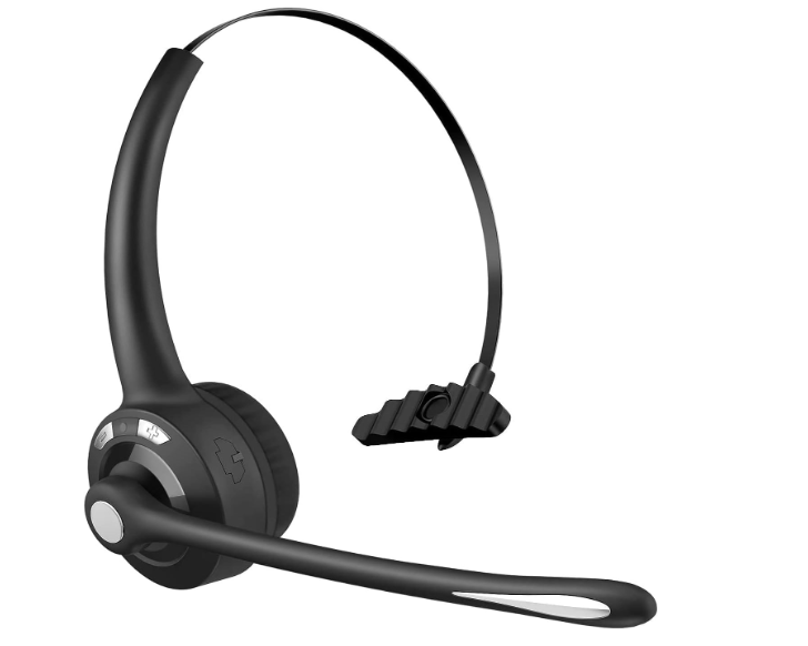 BlueFire Wireless Headphones, Pro Trucker Headset, Wireless Over Head Earpiece, On Ear Car Headphones with Microphone for Truck Driver, Phones, Skype, Call Center, Office