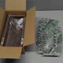 Dahey 2 Pack Wood Wall Planter Vase with Artificial Eucalyptus Farmhouse Wall Hanging Decor Pocket Planter for Indoor Fake Plants Greenery, Living Room Bedroom Kitchen Home Office Decoration (Medium, Brown)