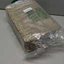 StorageWorks Wicker Storage Basket with Scalloped Edge Lid, Wicker Basket with Built-in Handles, Handwoven Seagrass Box for Dcor, 13" L x 9 " W x 6" H