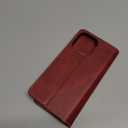 CIVICASE for iPhone 15 Pro Max(6.7inch) Wallet Case,Leather Flip Case RFID Blocking Credit Card Holder Folio Magnetic Stand TPU Shockproof Cover Compatible with iPhone 15 Pro Max Red Brown