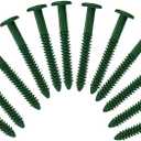 Exterior Solutions Vinyl Shutter Fastener Spike Loks for Installing Decorative Exterior Vinyl Shutters (Heritage Green)