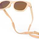 Polarized Baby Sunglasses With Strap - Unbreakable Flexible Infant Sunglasses For Toddlers Newborns 0-24 Months (Peach)