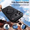 Magnetic for iPhone 17 Pro Case, [Anti-Slip] [Military-Grade Drop Protection] [Camera Protection] Skin-Friendly Slim Matte Shockproof Protective for iPhone 17 Pro Phone Case, Black