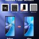 OLED Screen Replacement for Samsung Galaxy S23 Ultra 5G with Frame & Fingerprint Sensor  Includes Full Tool Kit & Installation Guide (Silver)