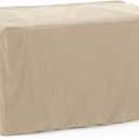 Covermates Classic Outdoor Sectional Armless Chair Cover – 12-Gauge Vinyl Weather-Resistant Patio Furniture Protector with Elastic Hem & Mesh Vent, 25W x 28D x 33H, Classic Tan