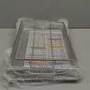 Air Fryer Basket for Oven, 25% Thicker, OPENICE 2 Set Oven Air Fryer Basket and Tray, Stainless Steel Air Fryer Pans and Crisper Tray for Convention (15.4"11.0" & 13.4"9.7")