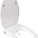 ST.THOMAS Elongated Bidet Toilet Seat with Soft Close, Non-Electric Bidet Mode with Dual Nozzles, Adjustable Water Pressure for Easy Cleaning Front & Rear Wash Self-Cleaning Wand,10-Min DIY Install