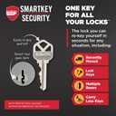 Kwikset Hancock Entry Door Knob with Lock and Key, Secure Keyed Handle Exterior, Front Entrance and Bedroom, Venetian Bronze, Pick Resistant SmartKey Rekey Security and Microban