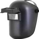 TOPDC Welding Helmet 3.86"x1.61", Flip Front Welding Mask with Adjustable Headgear, Shade 11 (TD-LY800B Black)