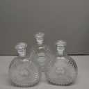 Coloch 3 Pack Glass Whiskey Decanter with Airtight Stopper, 25 Oz Crystal Liquor Decanter Lead-free Whiskey Wine Bottle for Vodka, Brandy, Tequila, Scotch, Bourbon, Home, Bar, Gift