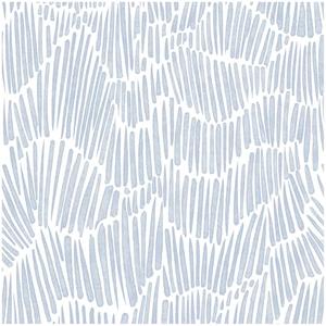 Theper Blue Wallpaper 17.3"×393" Modern Striped Peel and Stick Wallpaper Boho Removable Self Adhesive Wall Paper for Bedroom Waterproof Blue and White Contact Paper for Home Decor