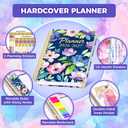 Planner 2026-2027, 18 Month Weekly and Monthly Academic Planner, Jan. 2026 - Jun. 2027, 9" x 11.6" A4 Large Hardcover Calendar Planner with Page Tabs, Separator Page, Inner Pocket, Bookmark, Stickers, Sticky Note Set