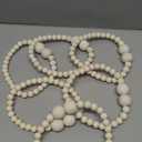 KLOGTSIND Magnetic Curtain Tiebacks, 6 Pack Curtain Holdbacks for Draperies, Wood Bead Curtain Tiebacks, Elegant Curtain Tie Backs for Bedroom Decor, Boho Room Decor, Nursery Decor, Farmhouse Decor