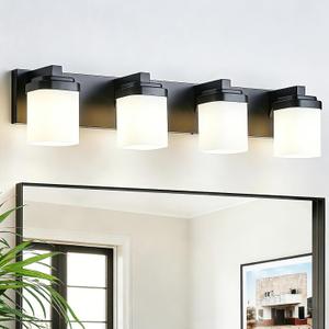 Bathroom Vanity Lights, Modern Bathroom Light Fixtures Over Mirror, 29 Inch : 4-lights