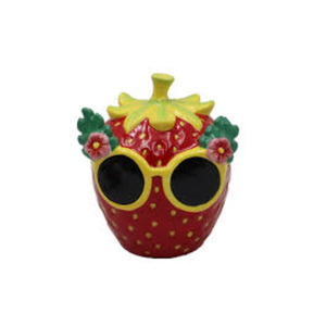 Ceramic Decor Strawberry, Everyday Living Table Décor Ceramic - Strawberry, 6.5 in 