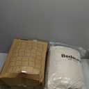 Bedsure Tufted Boho Comforter Set King Size - Linen Boho Bed Set, GentleSoft™ 3 Pieces Farmhouse Shabby Chic Embroidery Bedding, Gifts for Woman, Soft Jacquard King Comforter for All Seasons