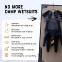 c-monsta Wetsuit Hanger is a Quick Drying Heavy Duty Hanger for Wetsuit, Gloves and Boots (V2 Grey)