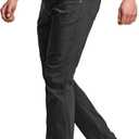 CQR Men's Vent Stretch Pants, Quick Dry Lightweight Casual Cargo Pants, Water Resistant Straight-Fit Utility Work Pants (34W x 30L, Sedona Urban Pants Carbon Black)