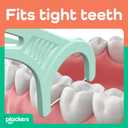 Plackers Micro Line Floss Picks - Intense Mint, Floss Fiber Made Without PTFE, 300 Count