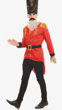 fun shack Mens Nutcracker Costume, Adult Nutcracker Costume Adult Men, Toy Soldier Costume Men, Marching Band Costume Adult,