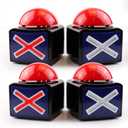 BEAN LIEVE 4Pack Game Buzzer - Quiz Trivia Lights Sound, Red Game Buzzer for Adults