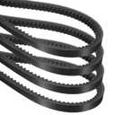 uxcell 4Pcs AX35 EPDM V-Belt, Raw Edge Cogged Industrial Rubber V Belt 1/2" Width x 37" Outer Circumference