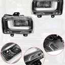 LED Fog Light with DRL for 2024 2025 Ford F150, OEM Style Amber Turn Signal White Daytime Running Light Fog Lamp for Ford F-150 Lariat/King Ranch/Platinum 2024-2025 Accessories, 2PCS
