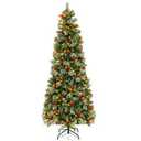 5/7.5/9 FT Pre-Lit Artificial Christmas Tree 5FT