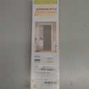 AJAZZ Blackout Accordion Door Invisible Folding Accordion Doors Interior Magnetic Door Curtain for Bedroom Living Room Doorway Curtain Sets Included Rod (1 Pack, 43W x 78 L, Dark Grey)