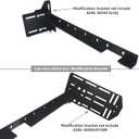 Bed Frame Footboard Extension Brackets Set Attachment Kit, Bolt-on Footboard Extension Bracket Attachment Kit - Fit for Twin,Full,Queen,King Size Bed