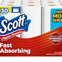 Scott Fast Absorbing Choose-A-Sheet 1-Ply Paper Towels 15 rolls, 108 sheets/roll