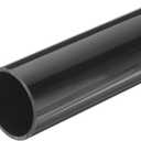 MECCANIXITY PVC Rigid Tube Round Pipe Hardware Tubing 35.2mm ID 40mm OD 350mm Black High Impact for Water Pipe,Crafts,Cable Sleeve