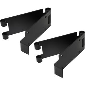 Low Headroom Garage Door Bracket Kit - Adjustable Quick Turn Top Track Bracket for Overhead Doors, Set of 2 , Standard Garage Door Parts and Compatible with Clopay, Hurricane Brackets