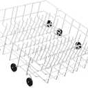 Upgraded 808602302 Dishwasher Lower Rack Replacement Parts for Frigidaire Kenmore Dishwasher Rack LFBD2409LF3C FDB1050REC4 Bottom Rack Frigidaire Gallery Dish Washer Lower Dishrack 154174501 Wheel