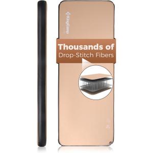 Kingcamp FLEXIREST Inflatable Sleeping Pad for Camping, No Sag PVC-Free High-Support Air Camping Mattress Single Twin Double Sleeping Mat for Car Tent Outdoor Glamping Cot Travel, 1100lbs Capacity (Single (79"x30"x2"))