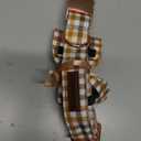 Elegant little tail Dog Collar with Bow, Comfotable Dog Bowtie, Bowtie Dog Collar Adjustable Dog Collars for Small Medium Large Dogs and Cats (Medium (Pack of 1), Yellow Plaid)