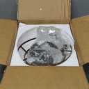 YYJLX Crystal Chandelier,Modern Semi Flush Mount Small Ceiling Light Oil Rubbed Bronze,Mini E26 Ceiling Lamp for Hallway Bedroom Bathroom Closet