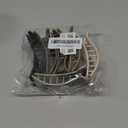 French Flat Hair Clips for Women 6pcs Hair Claw Clips for Thick or Thin Hair Matte Claw Clips for Girls Barrettes Non-Slip Strong Hold Hair Accessories for Women (Brown Grey)